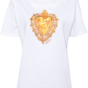 Moschino heart-print cotton T-shirt