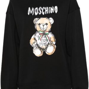 Moschino Teddy Bear-print cotton sweatshirt
