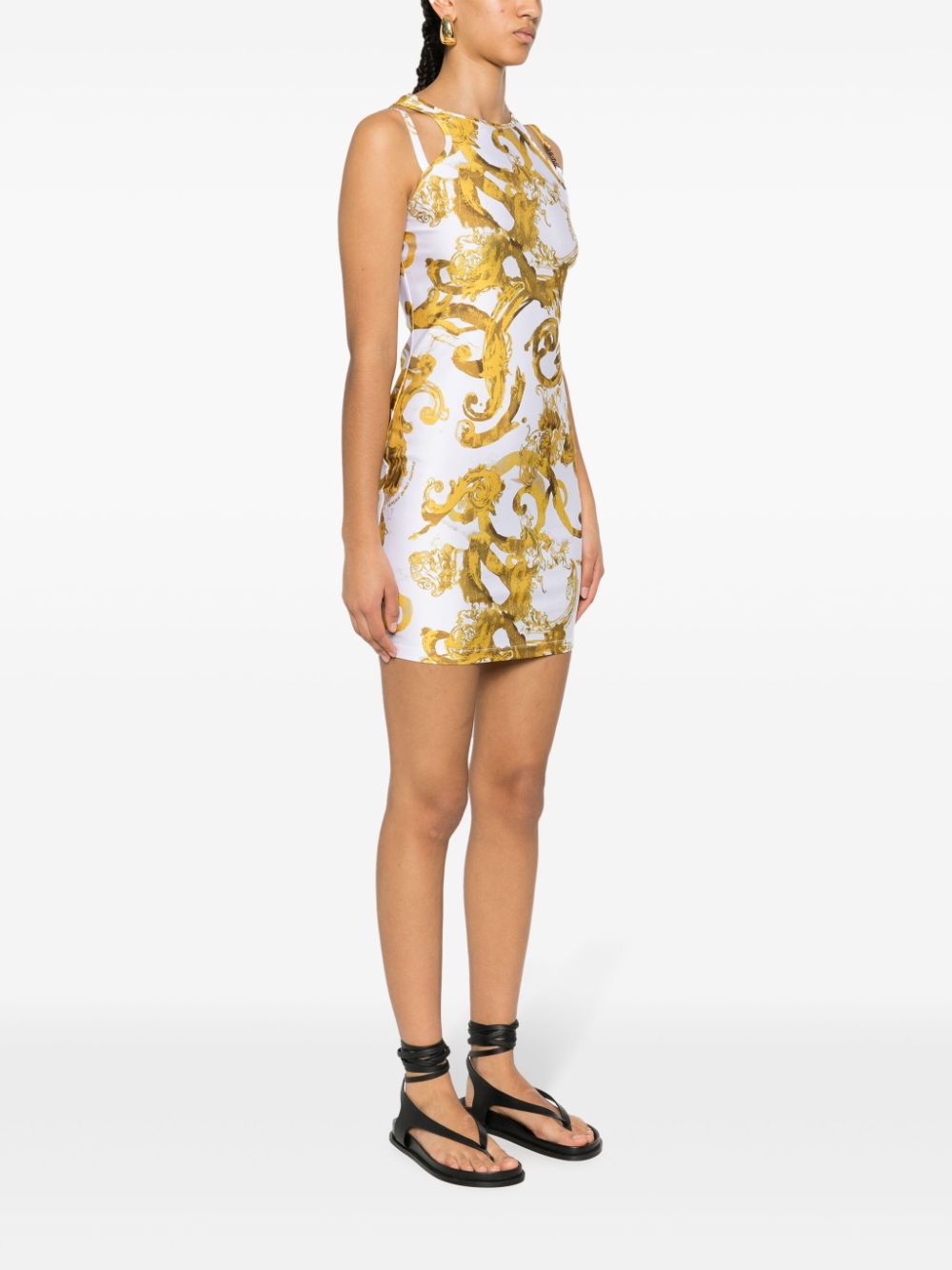 Versace Jeans Couture Watercolour Couture-print minidress - Image 3