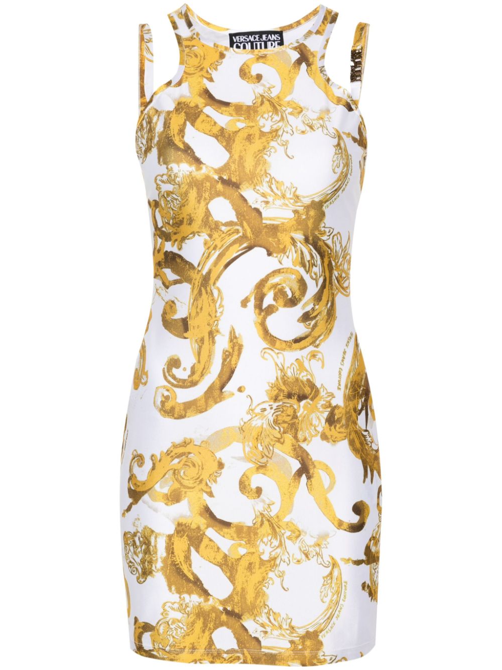 Versace Jeans Couture Watercolour Couture-print minidress