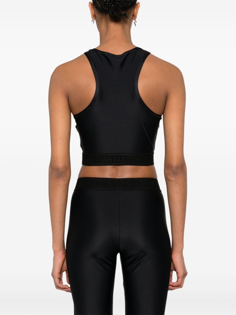 Versace Jeans Couture logo-underband crop top - Image 4