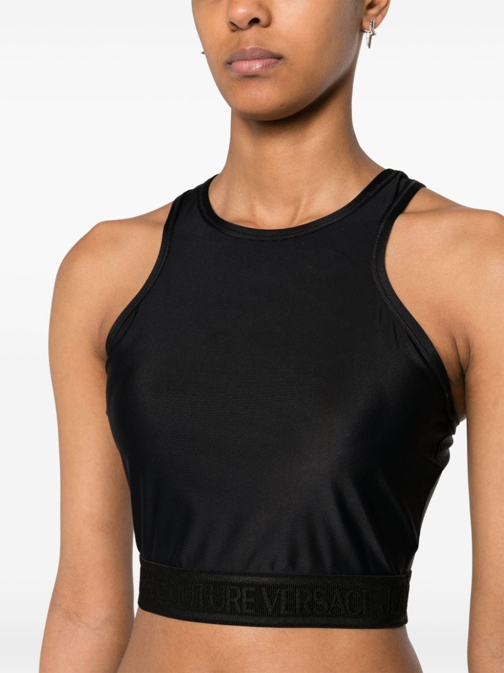 Versace Jeans Couture logo-underband crop top - Image 5