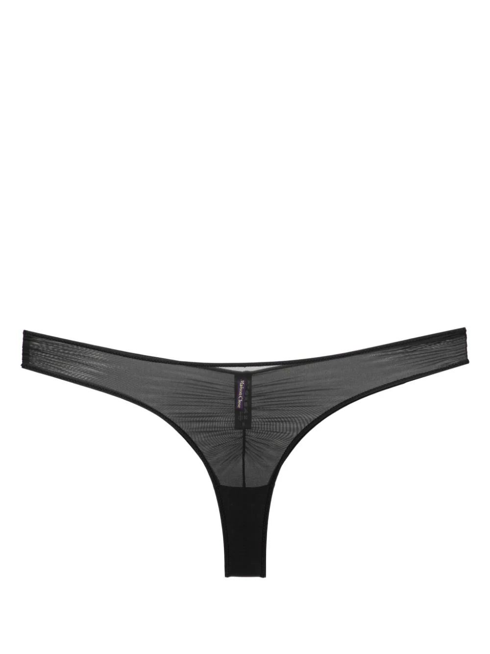 Maison Close semi-sheer draped thong