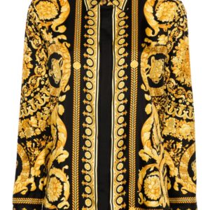 Versace  Heritage Barocco-print silk shirt