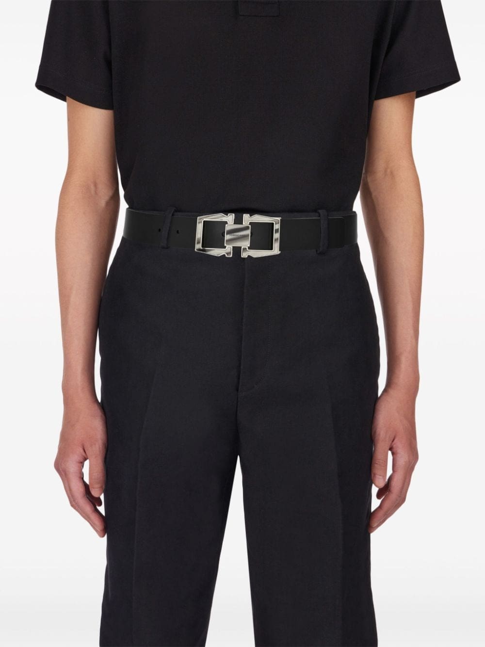 Louis Vuitton Reversible and adjustable Gancini belt - Image 4
