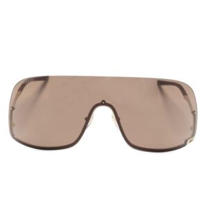Gucci Eyewear Square-G-motif shield-frame sunglasses