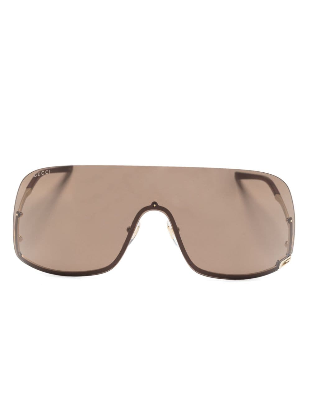 Gucci Eyewear Square-G-motif shield-frame sunglasses