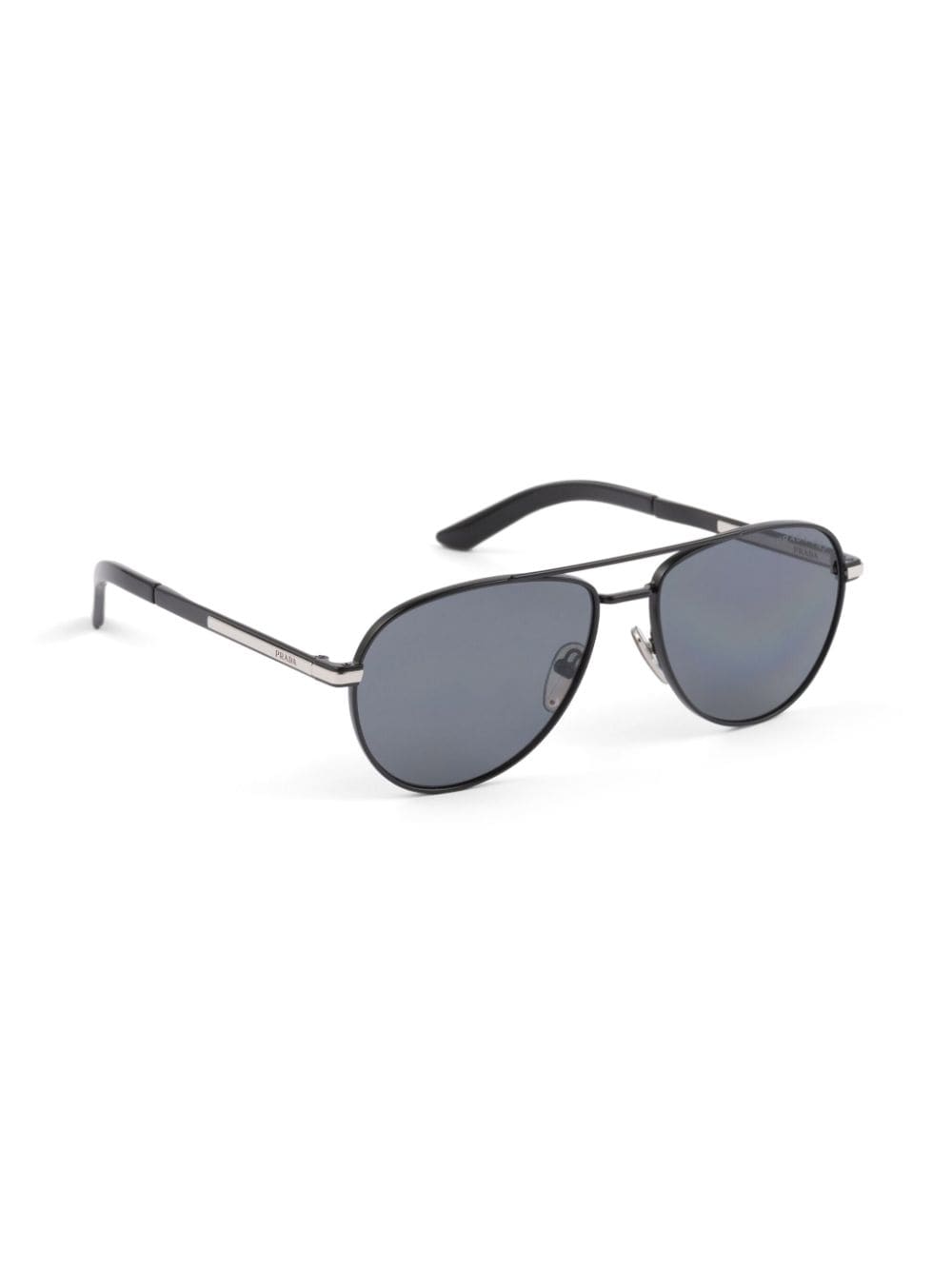 Prada Eyewear logo-plaque pilot-frame sunglasses - Image 3