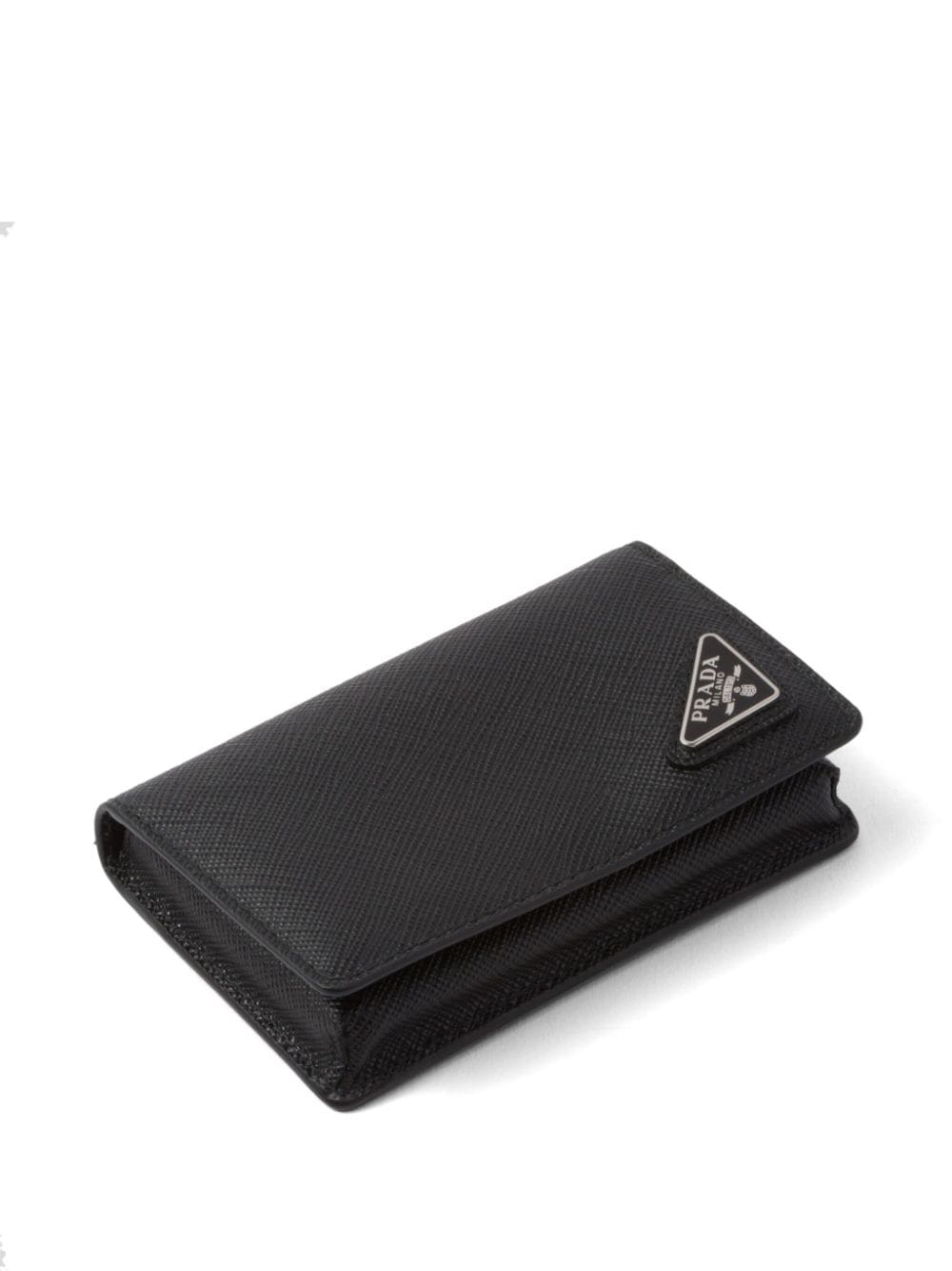 Prada triangle-logo Saffiano leather cardholder - Image 3
