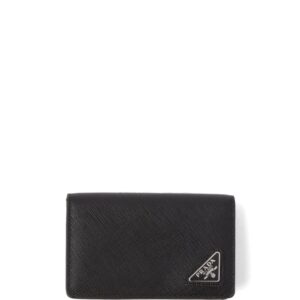 Prada triangle-logo Saffiano leather cardholder