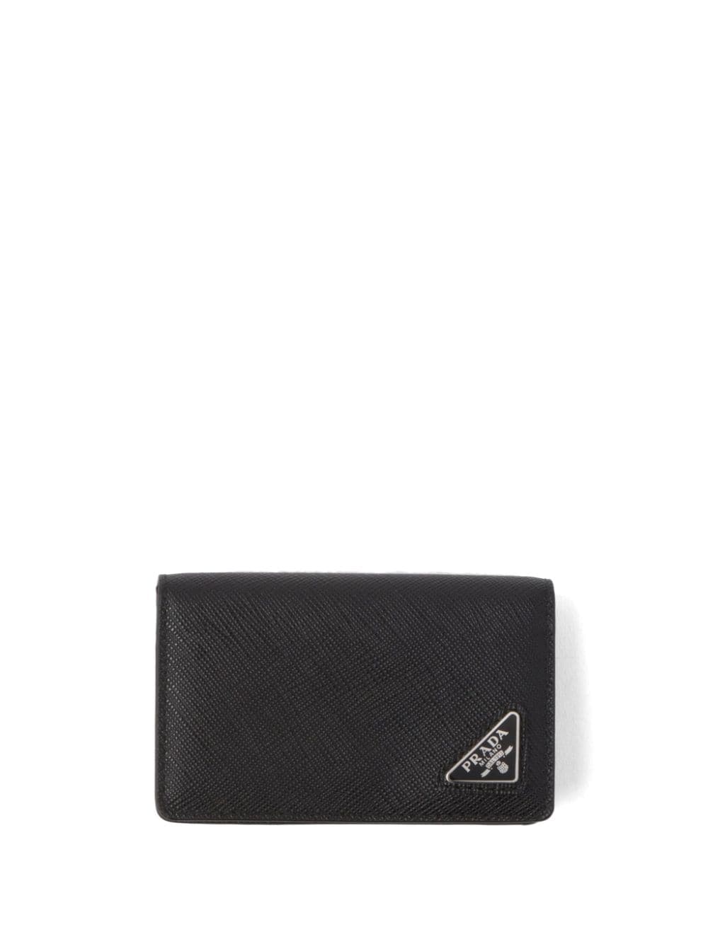 Prada triangle-logo Saffiano leather cardholder