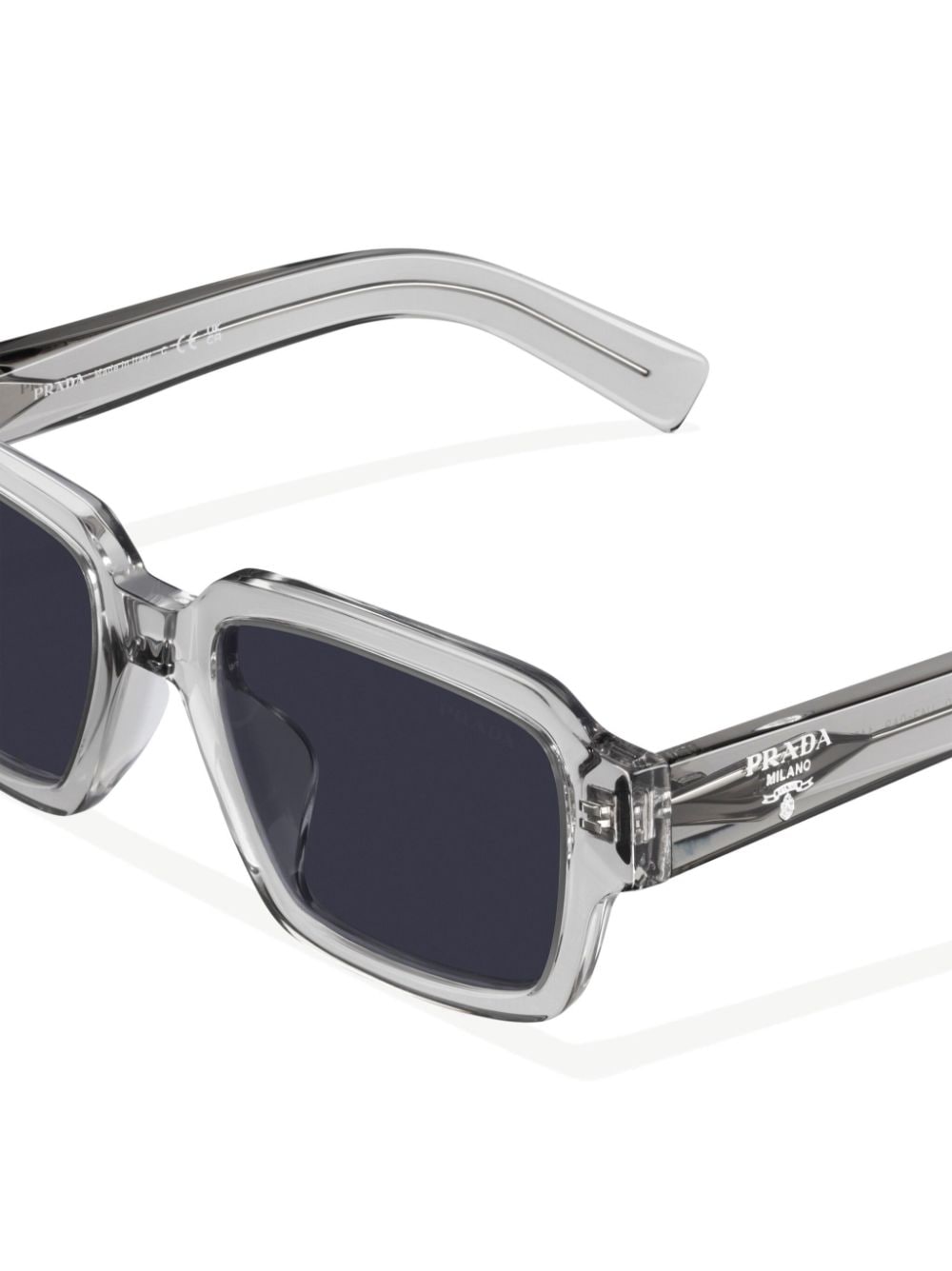 Prada Eyewear logo-detail rectangle-frame sunglasses - Image 4