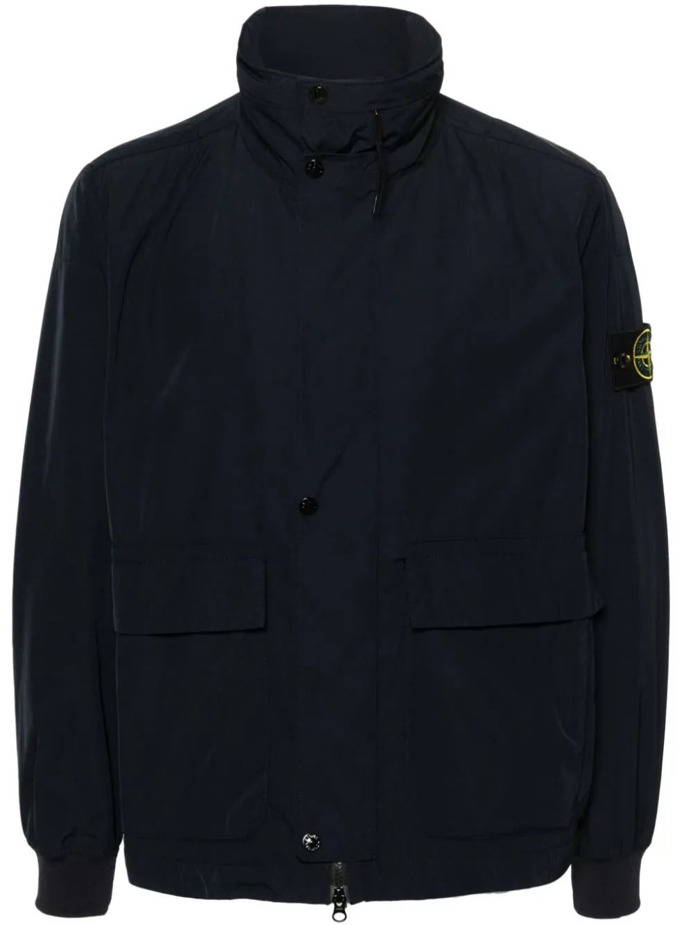 Stone Island Compass-badge concealed-hood jacket
