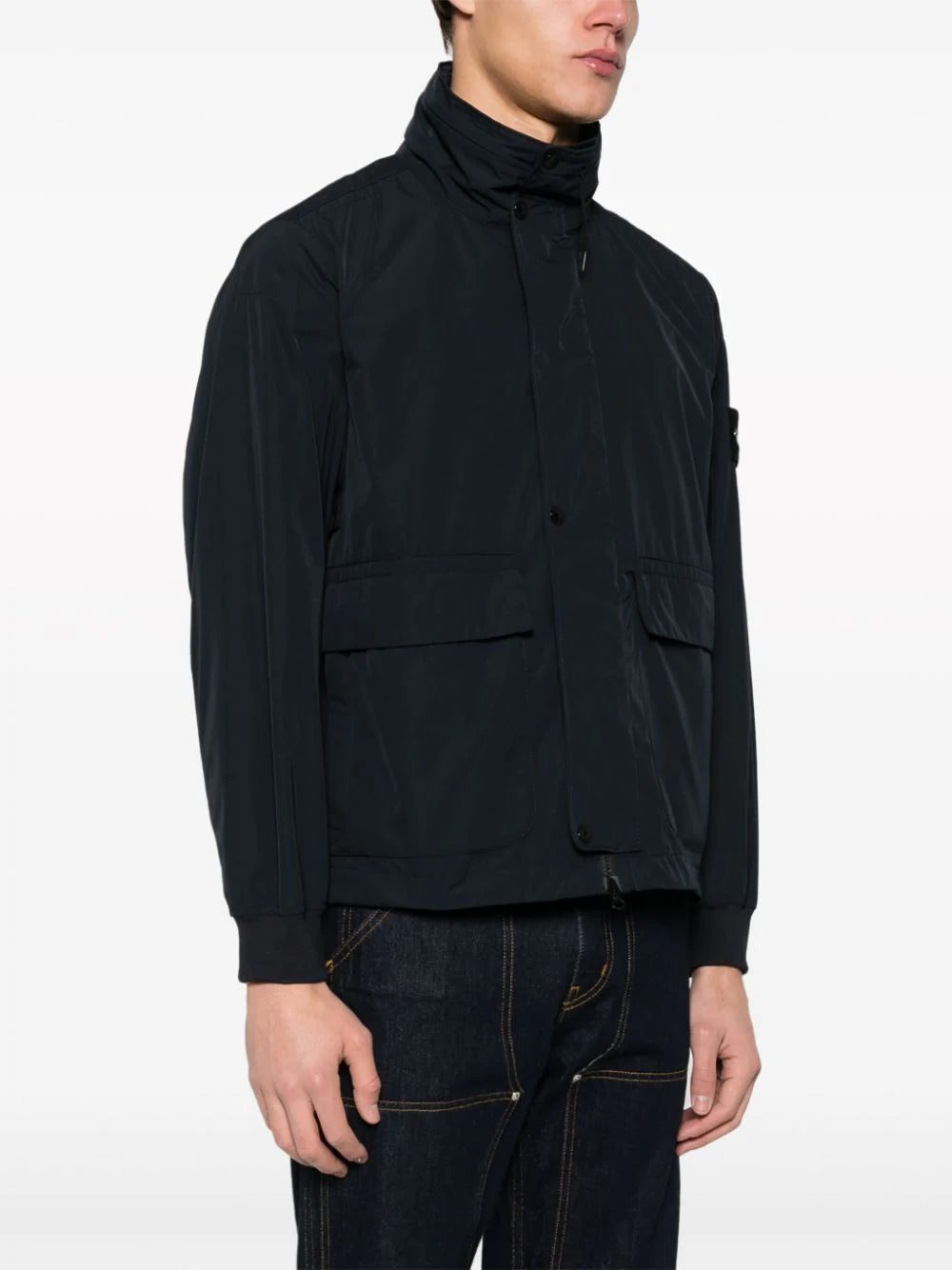Stone Island Compass-badge concealed-hood jacket - Image 3