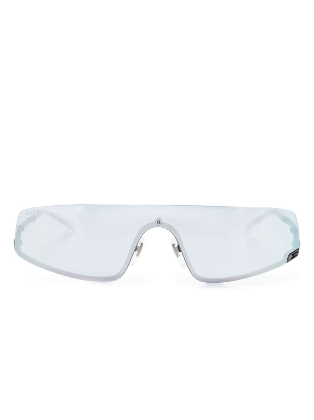 Gucci Eyewear Square-G-motif shield-frame sunglasses