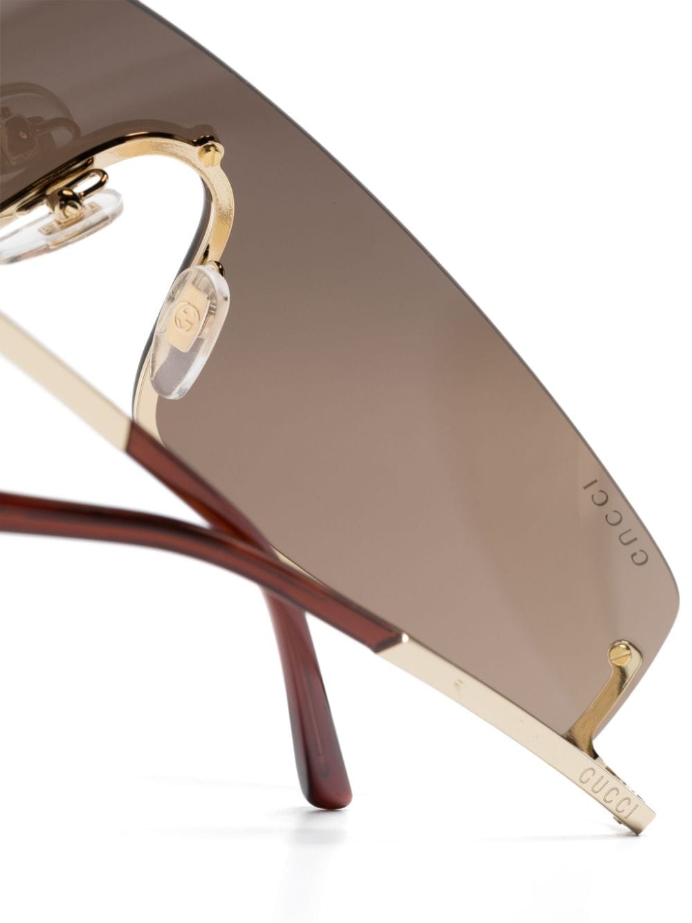 Gucci Eyewear Square-G-motif shield-frame sunglasses - Image 3