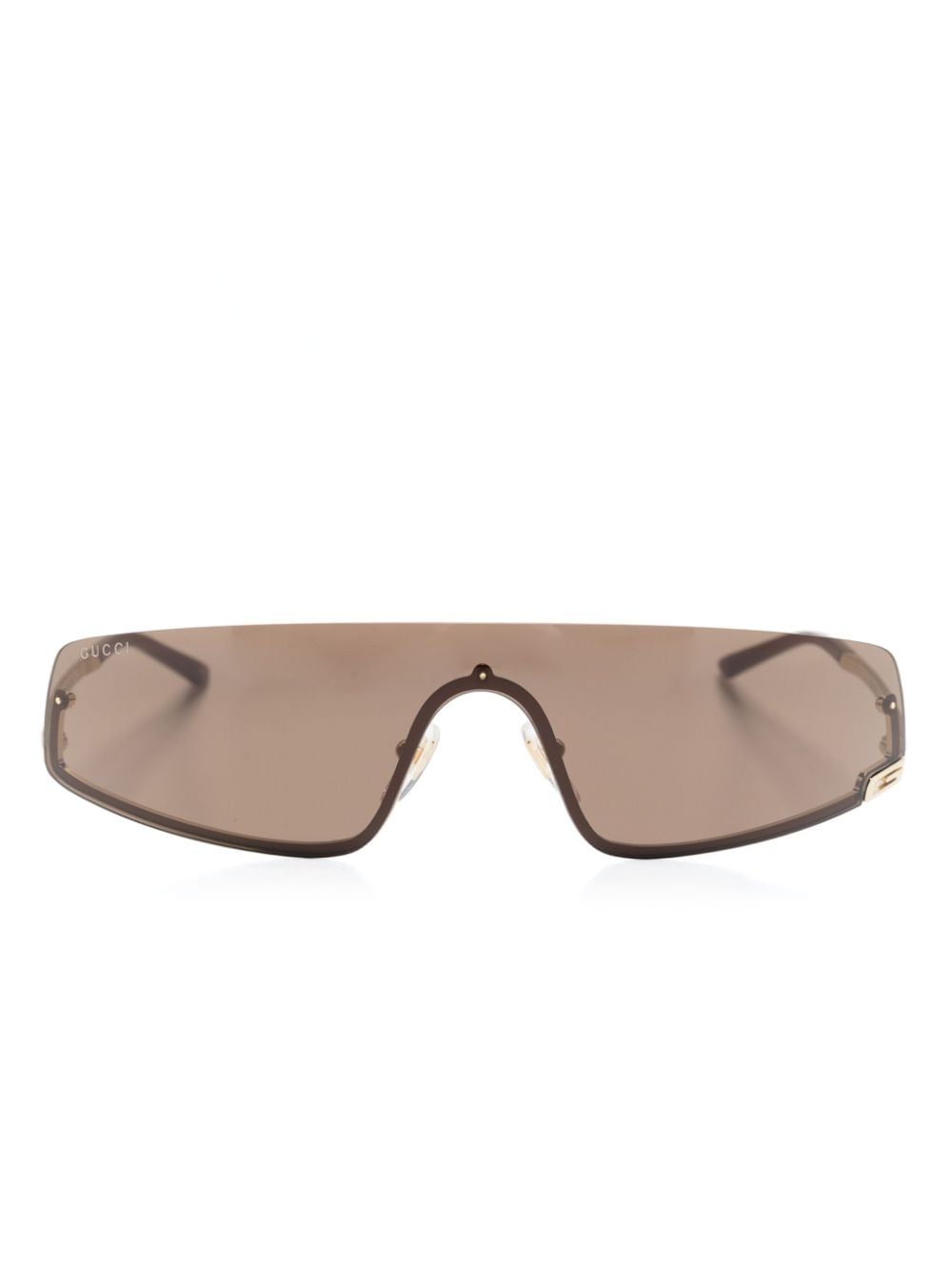 Gucci Eyewear Square-G-motif shield-frame sunglasses