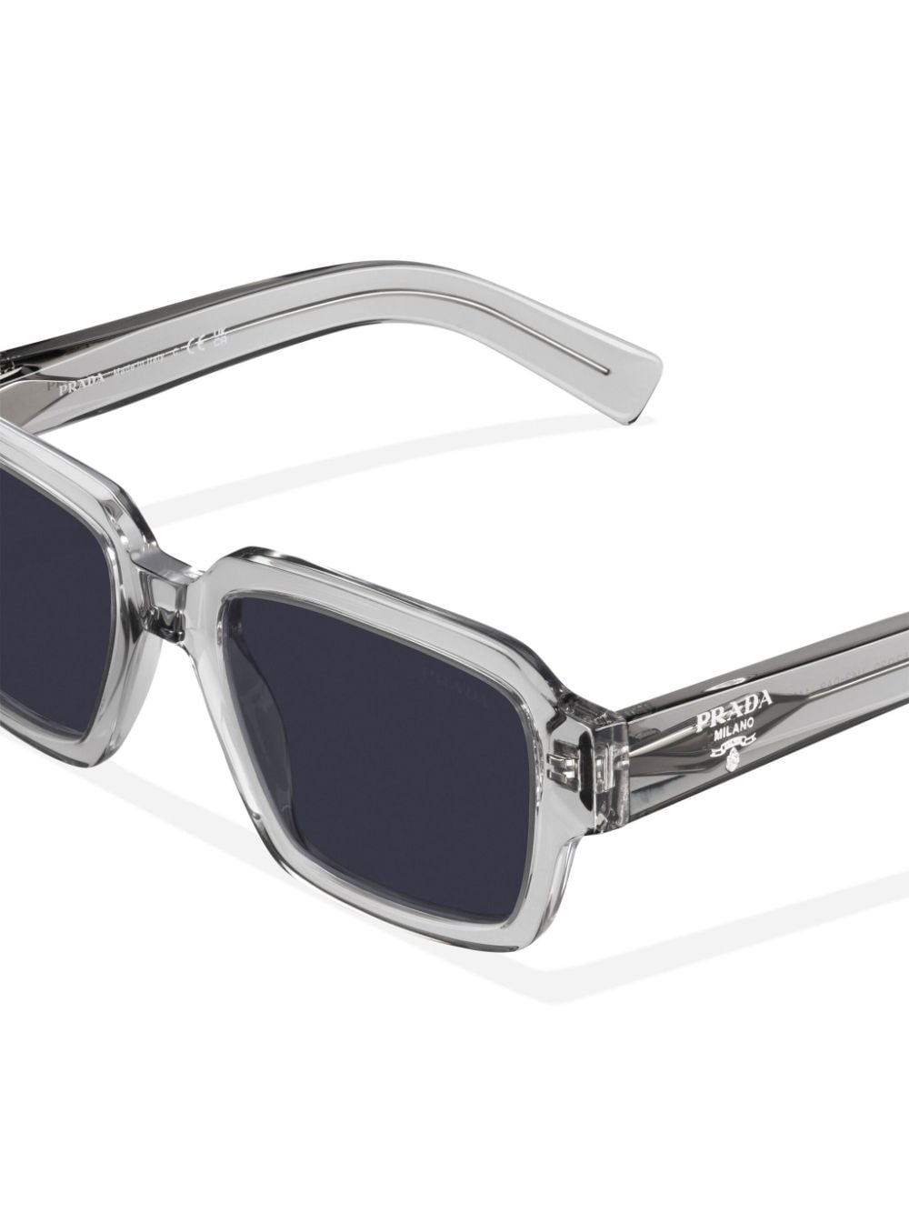 Prada Eyewear logo-detail rectangle-frame sunglasses - Image 4