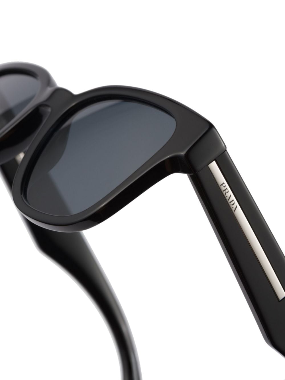 Prada Eyewear plaque-detail square-frame sunglasses - Image 4