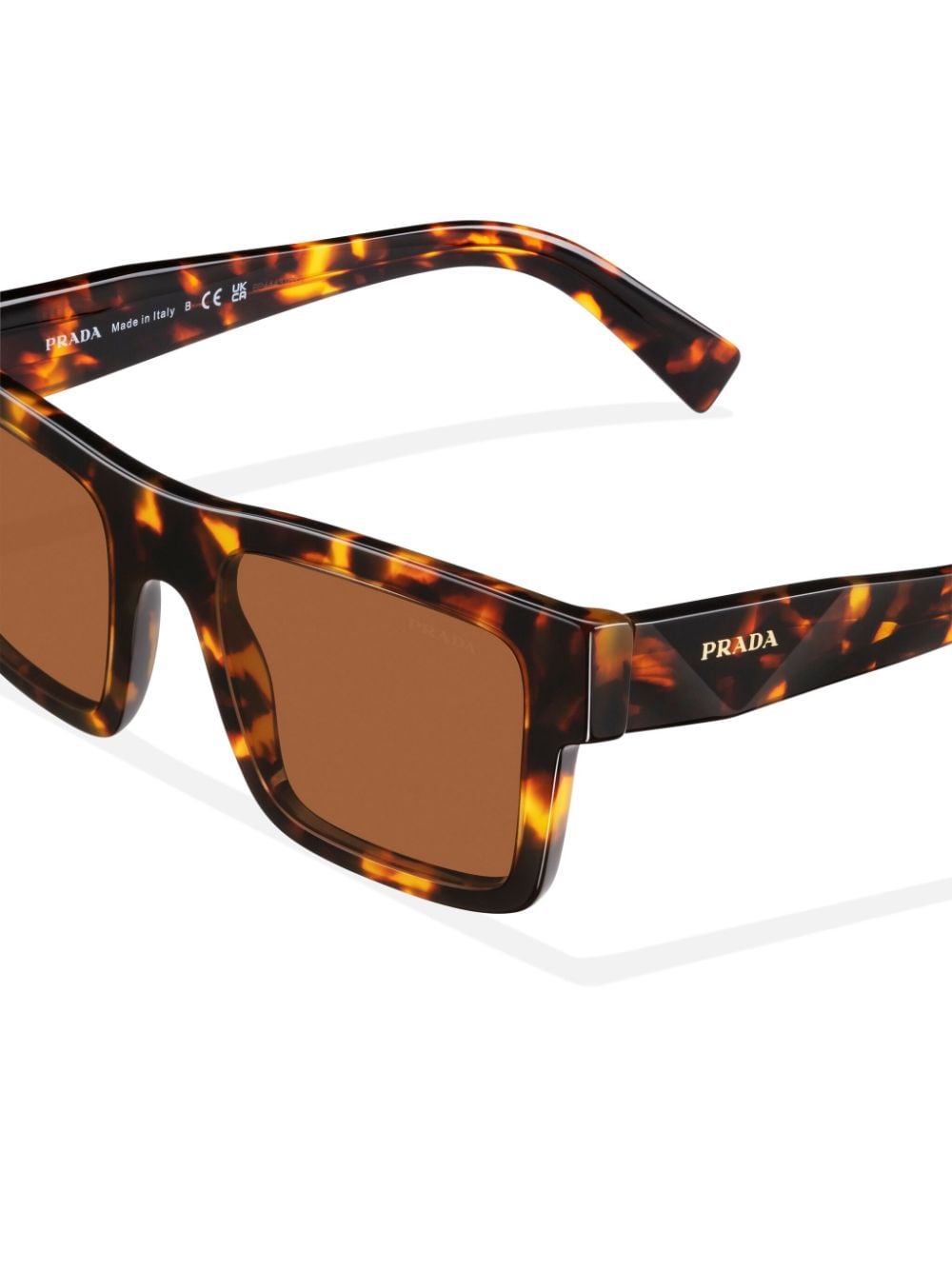 Prada Eyewear square-frame tortoiseshell-effect sunglasses - Image 4