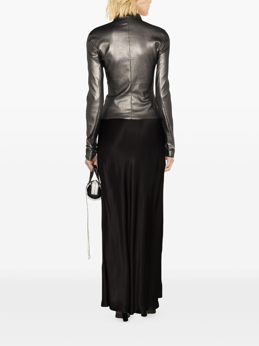 Rick Owens Gary metallic-leather jacket - Image 4