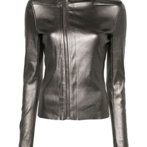 Rick Owens Gary metallic-leather jacket