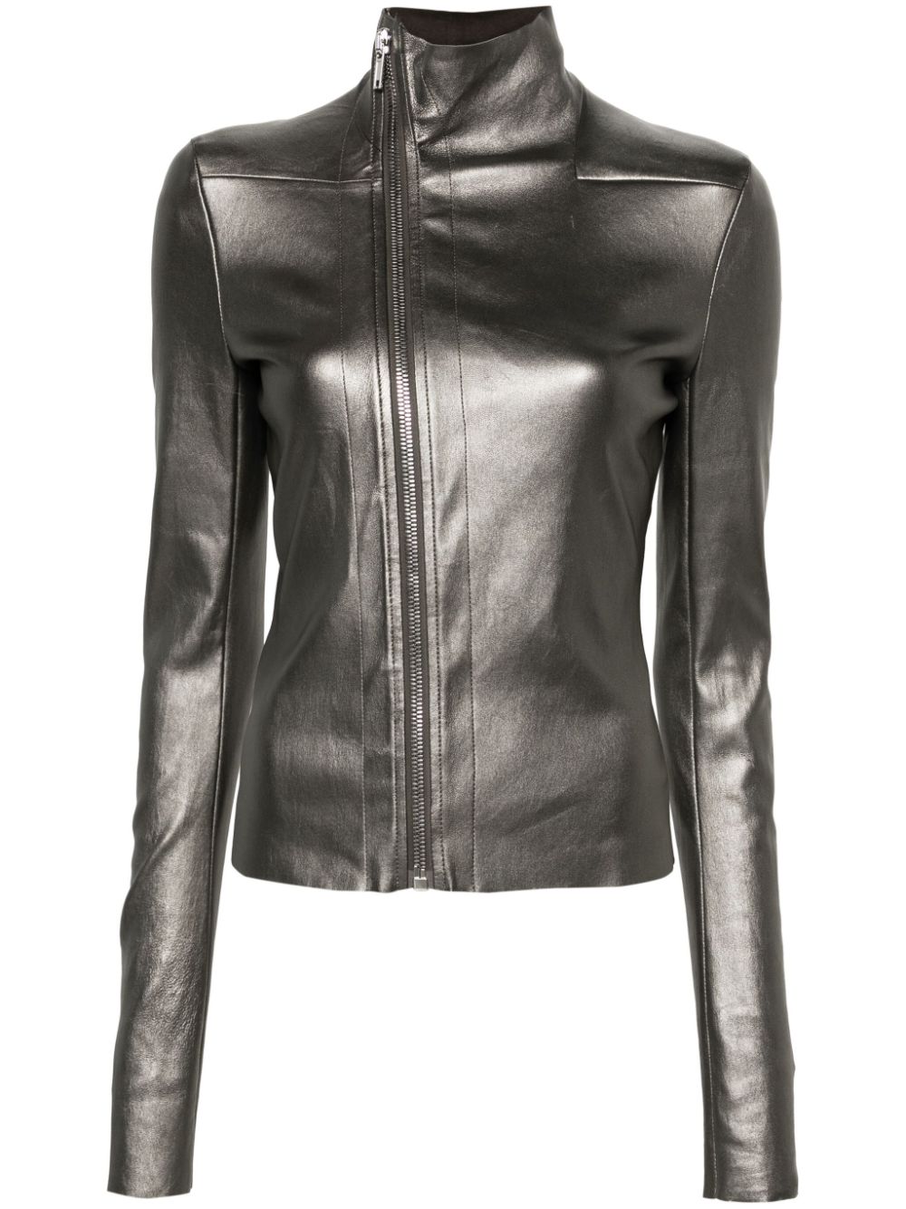 Rick Owens Gary metallic-leather jacket
