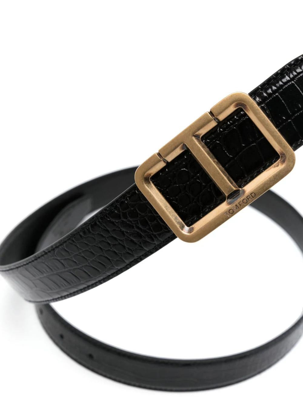 TOM FORD T-buckle leather belt - Image 2