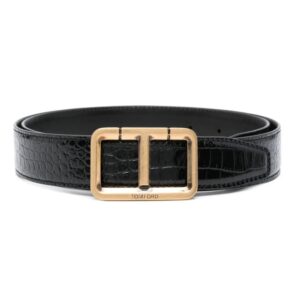 TOM FORD T-buckle leather belt