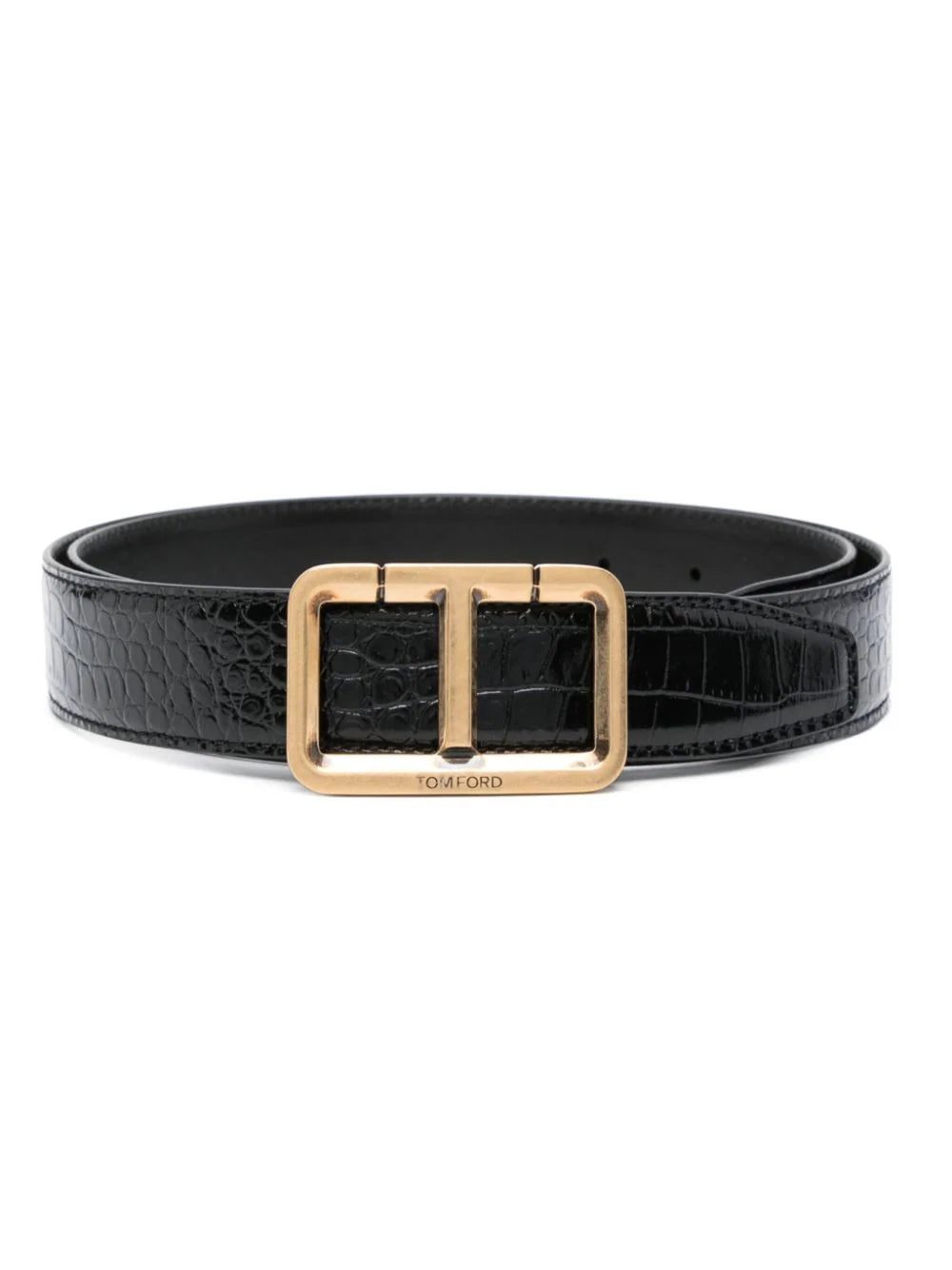 TOM FORD T-buckle leather belt