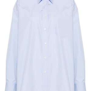 Stella McCartney straight-point collar panelled shirt
