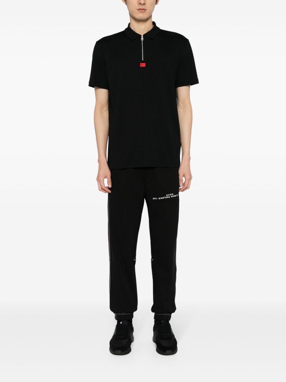 HUGO Deresom 241 cotton polo shirt - Image 2