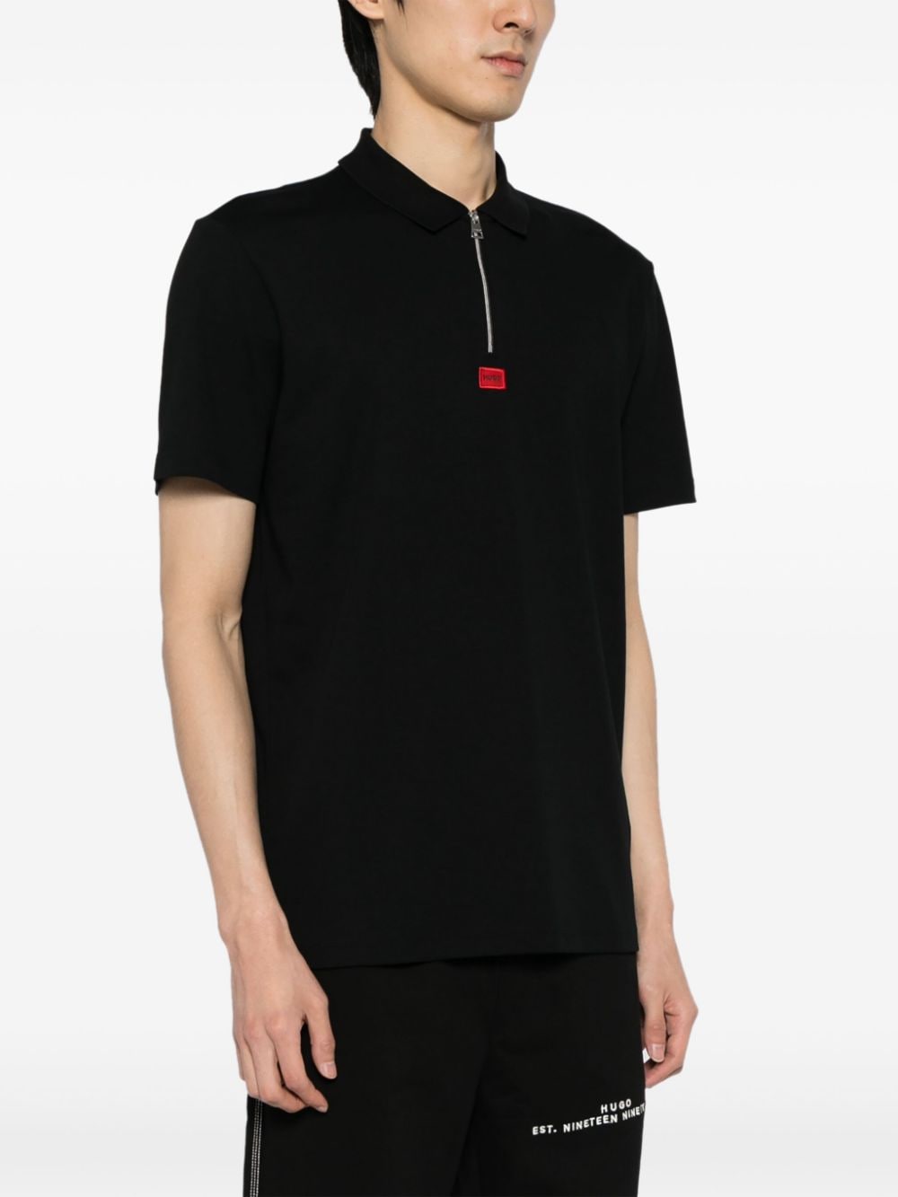HUGO Deresom 241 cotton polo shirt - Image 3