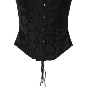 Stella McCartney floral-jacquard corset top