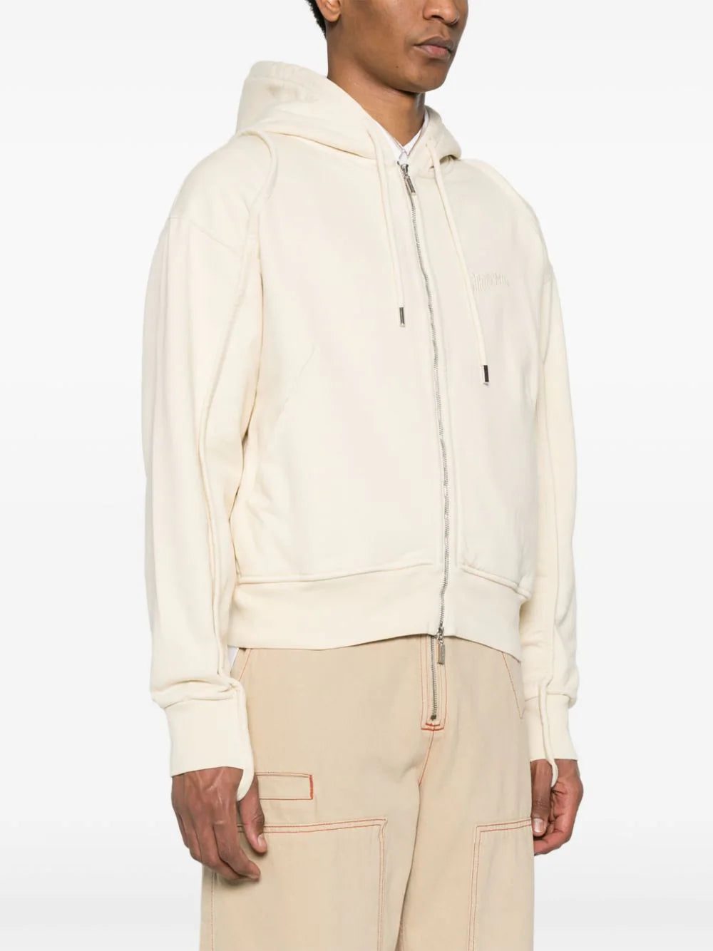 Jacquemus Le Sweater Camargue Zippé zip-up hoodie - Image 4