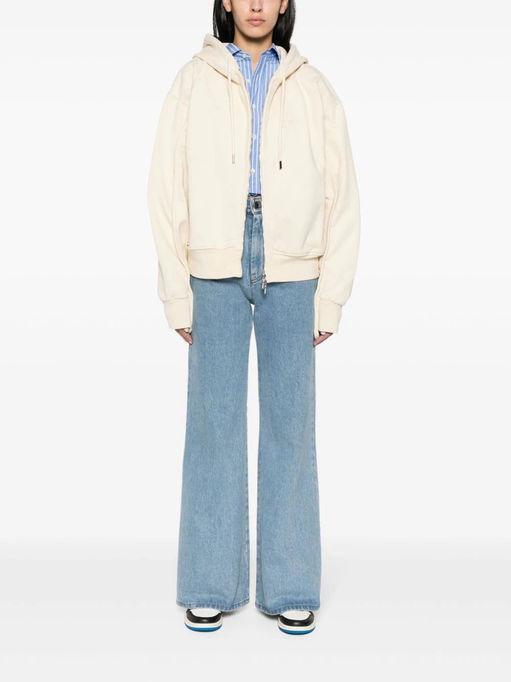 Jacquemus Le Sweater Camargue Zippé zip-up hoodie - Image 2