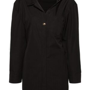 Jacquemus  asymmetric-neck shirt minidress