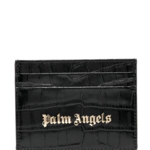 Palm Angels crocodile-effect leather cardholder