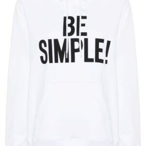 Moschino slogan-print organic-cotton hoodie