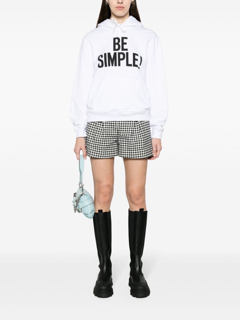 Moschino slogan-print organic-cotton hoodie - Image 2