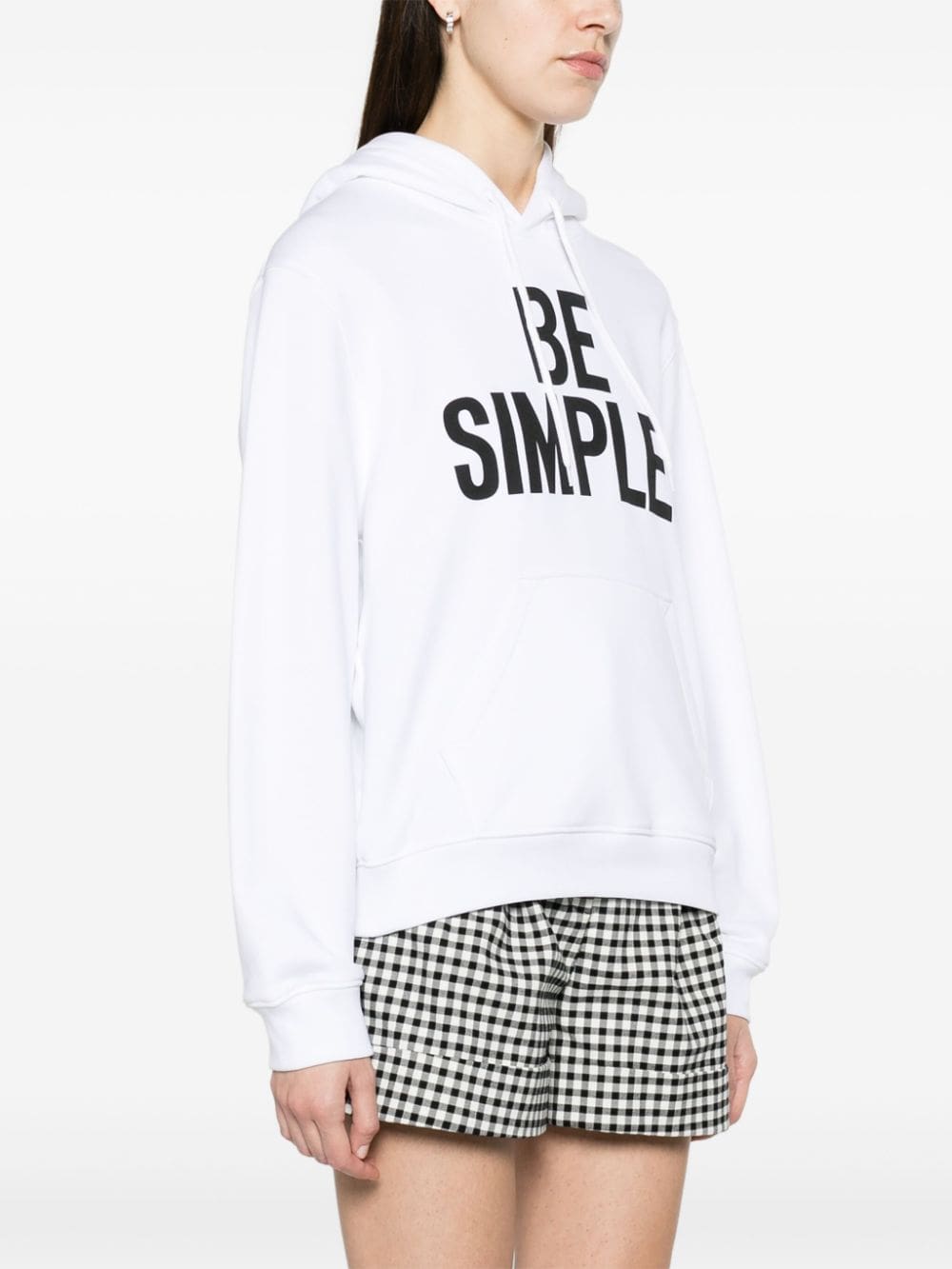 Moschino slogan-print organic-cotton hoodie - Image 3