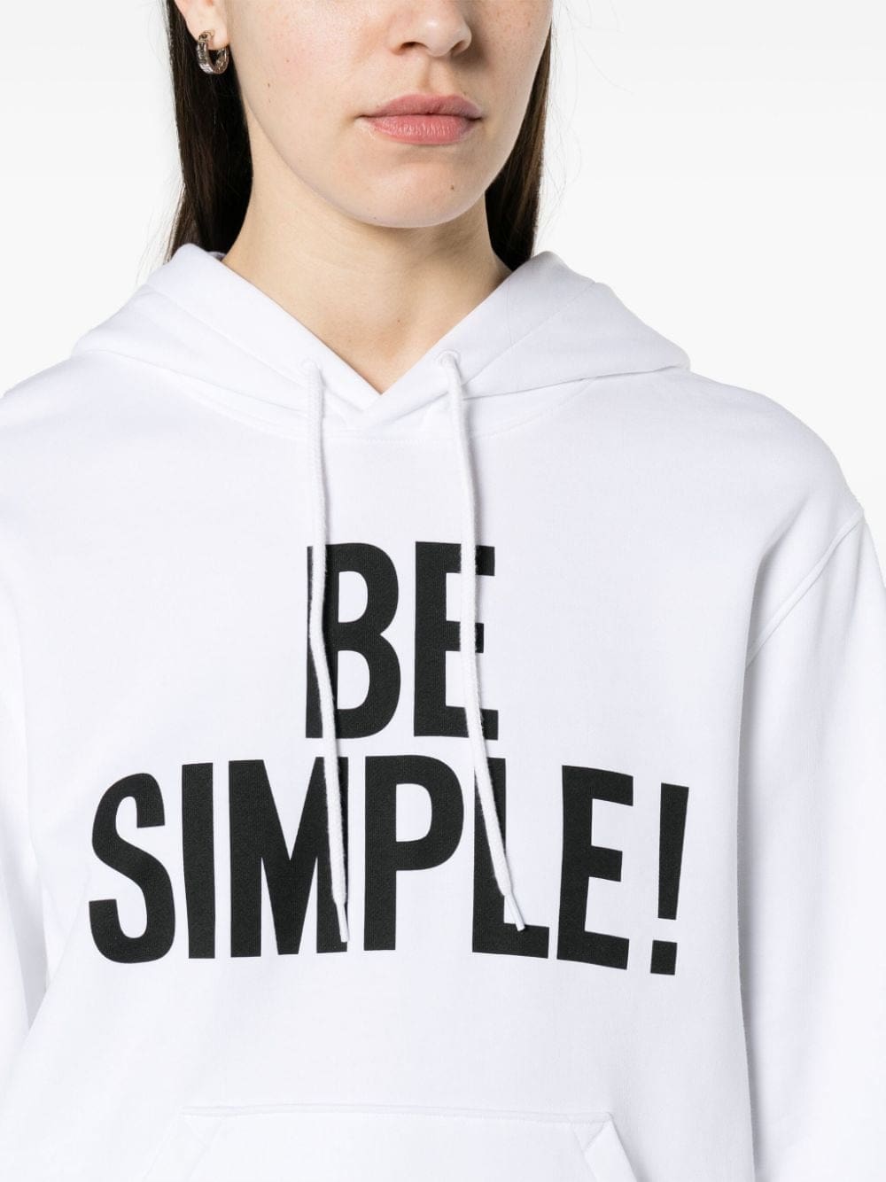 Moschino slogan-print organic-cotton hoodie - Image 5