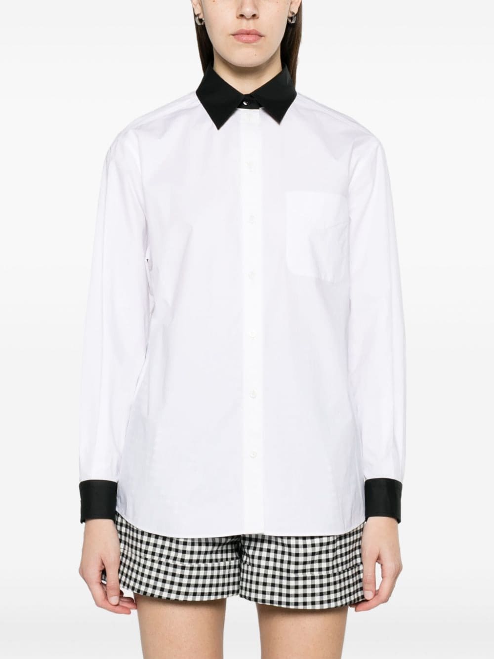 Moschino Question Mark-print cotton shirt - Image 3