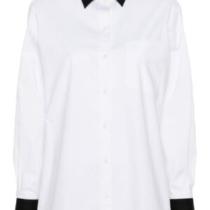 Moschino Question Mark-print cotton shirt