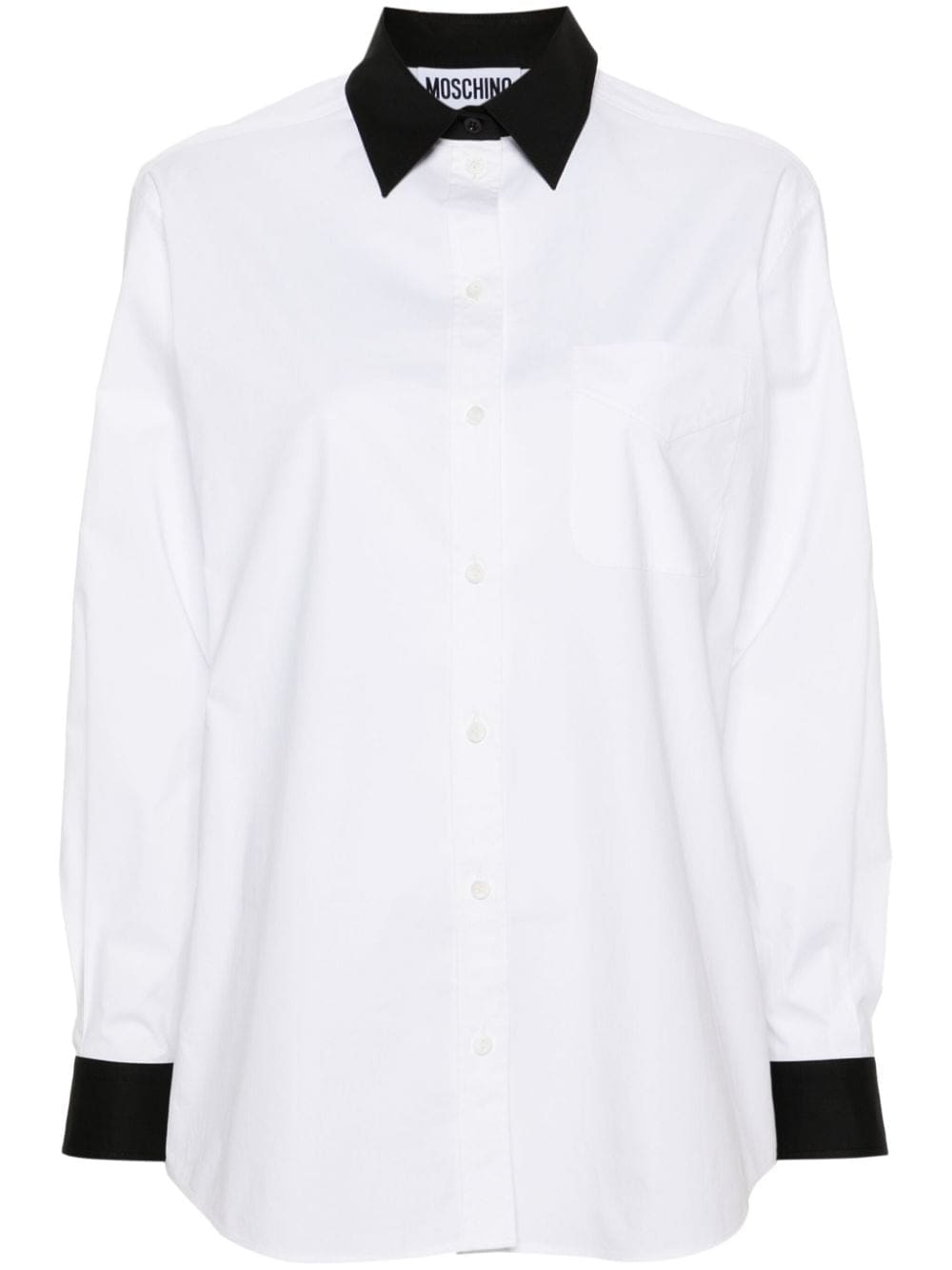 Moschino Question Mark-print cotton shirt