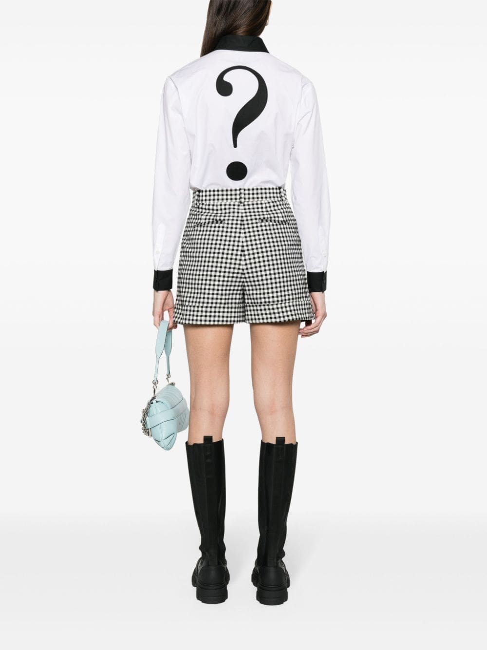 Moschino Question Mark-print cotton shirt - Image 2