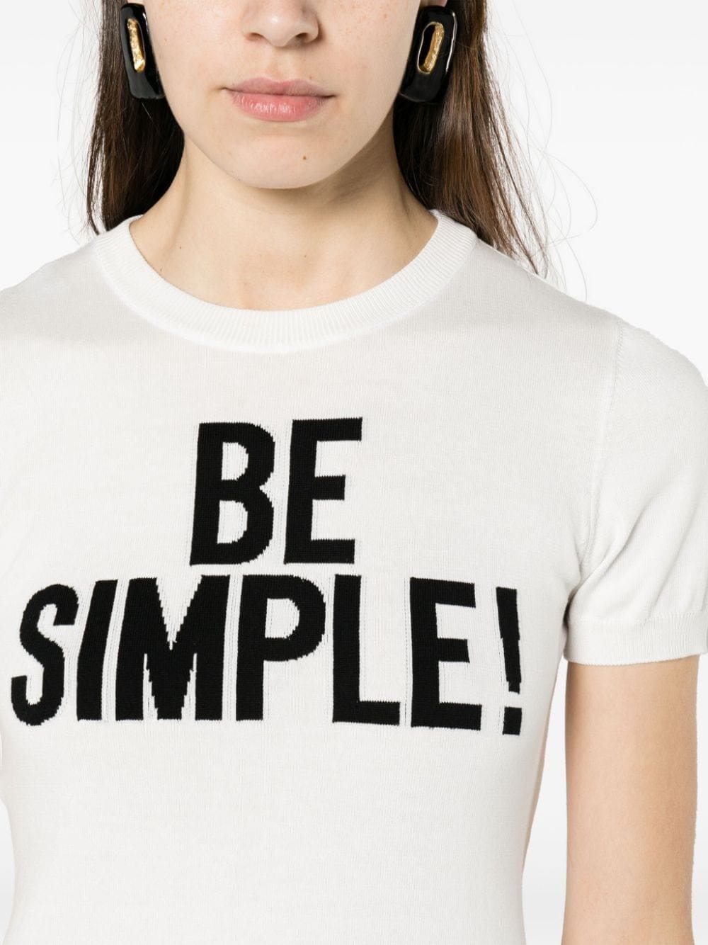 Moschino slogan intarsia-knit cotton jumper - Image 5