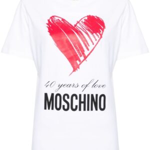 Moschino heart-motif organic-cotton T-shirt