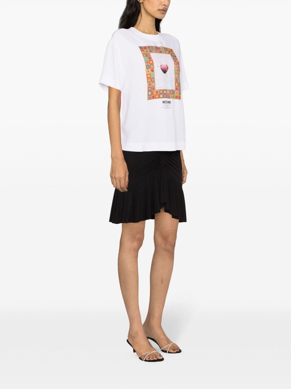 Moschino graphic-print crepe blouse - Image 3