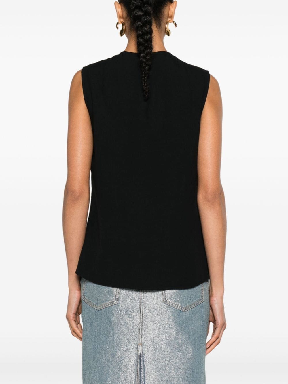 Moschino beaded-heart sleeveless blouse - Image 4